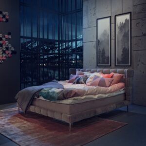 Neo Bed frame uphostery. Double bed uphostery, SOUL modern furniture, Dublin