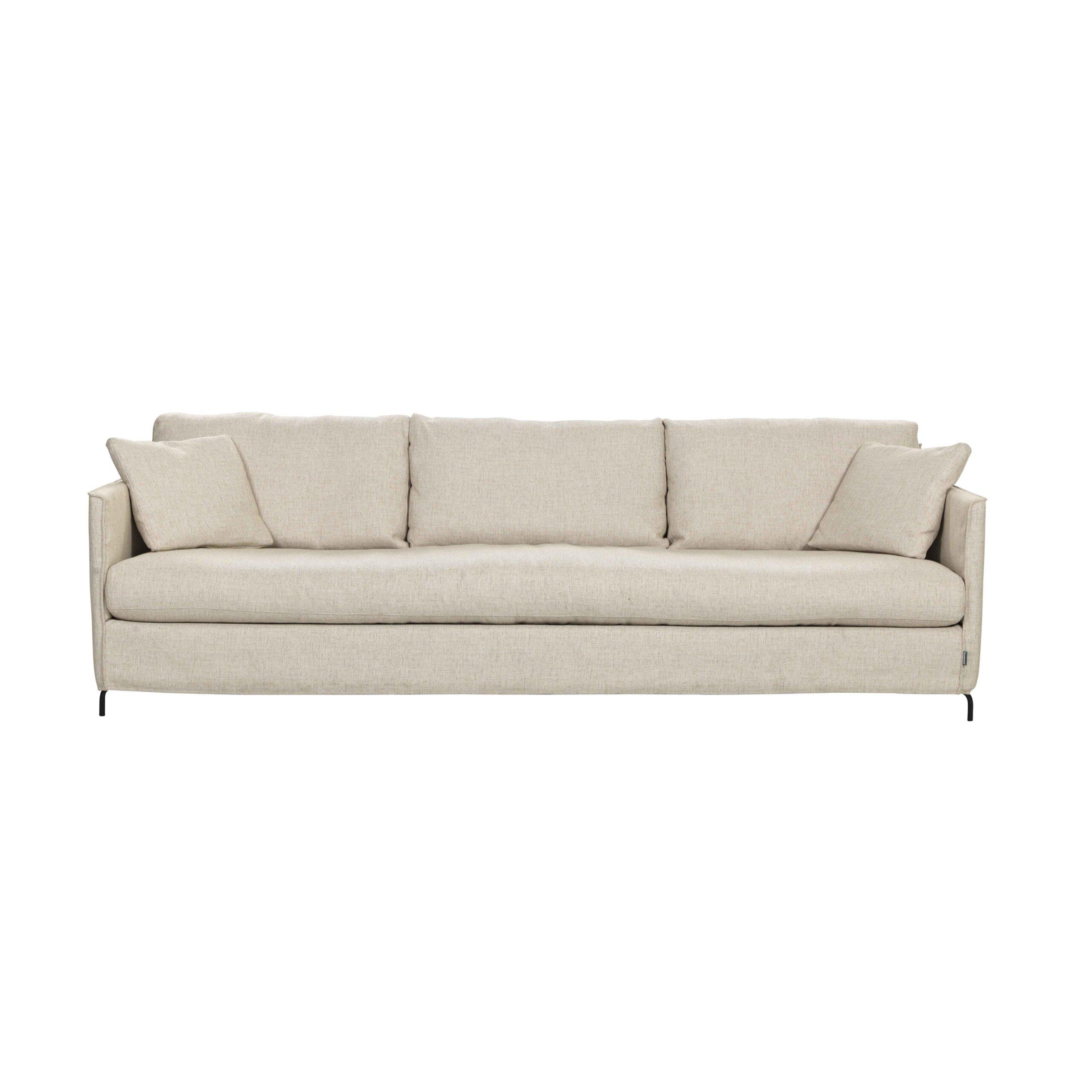 The Petito Sofa blends bohemian style with a simple, iconic design. 3 seater sofa available in fixed or loose covers. Modern Furniture SOUL, Dublin
