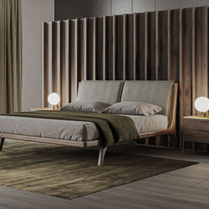 kurley wooden bedframe available in double, king size and superking size bed. Beautuful wood crafting frame, large selection of finishes available. SOUL, FURNITURE NEAR ME DUBLIN