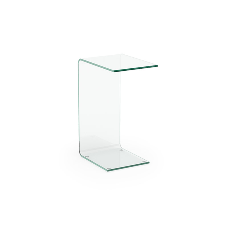 glass side table